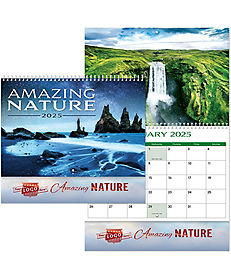 Promotional Wall Calendars: Luxe Amazing Nature Spiral Wall Calendar